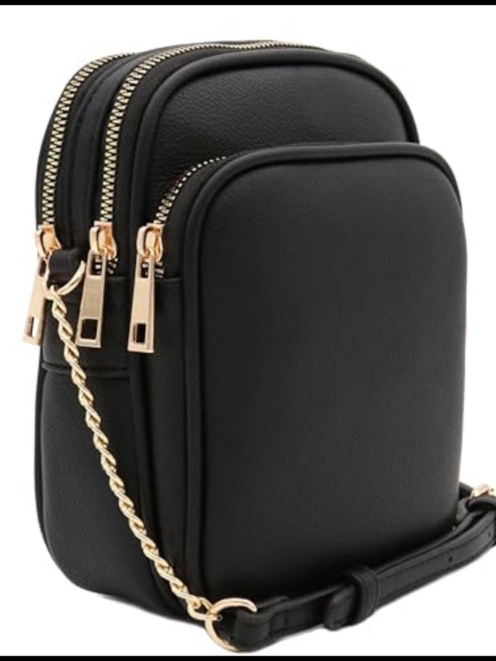 Multi Pocket PU Leather Casual Medium Crossbody Bag Adjustable Strap